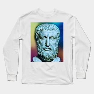 Parmenides of Elea Portrait | Parmenides of Elea Artwork 5 Long Sleeve T-Shirt